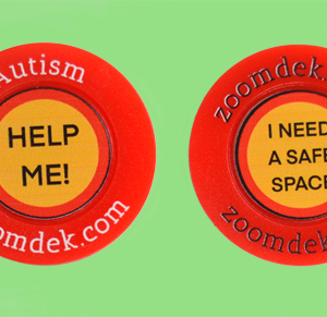 Help Me! - I need a safe space discs by Zoomdek Publishing.