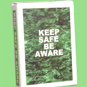 Keep Safe Be Aware Cards by Zoomdek Publishing. Pack front.