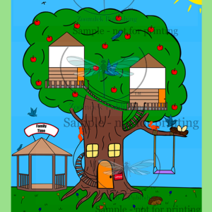 Tree House Worksheet, by Zoomdek Publishing.