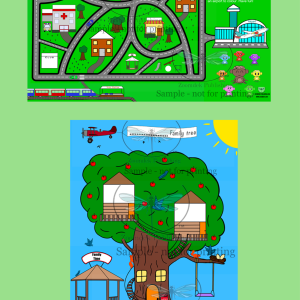 Works sheets, My World & Family Tree bundle. By Zoomdek Publishing.