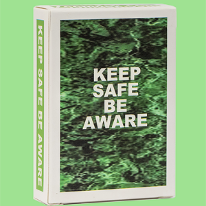 Keep Safe Be Aware Cards, Pack Front, by Zoomdek Publishing.